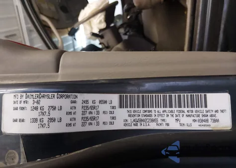 2002 Jeep Grand Cherokee Limited from USA, damaged, VIN 1J4GW58NX2C238055